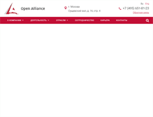 Tablet Screenshot of openalliance.ru